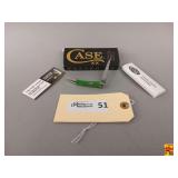 Case XX Green Synthetic Smooth Small Texas Toothpick Knife with Box
