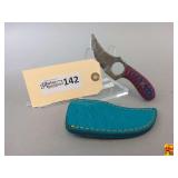 Hawkbill Style Knife with Sheath