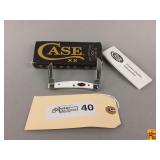 Case XX 6268 SS White Synthetic Standard Jig Small Congress Pocket Knife with Box