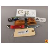 Case XX USA 6265 CS Two-Blade Pocket Knife with Leather Sheath