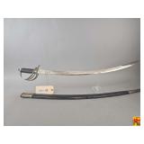Ornate Cavalry Sword with Scabbard