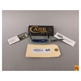 Case XX Blue Bone Rogers Corn Cob Jig Medium Stockman Knife