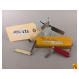 Assorted Knives Including Parker Eagle Brand Razor No. 952