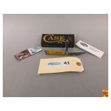 Case XX No58202 Bone Smooth Small Swell Center Jack 6225 1/2 SS Fluted Pocket Knife