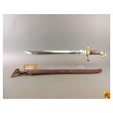 Decorative Stainless Steel Sword with Sheath - Pakistan