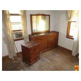 Night Stand & Dresser With Mirror