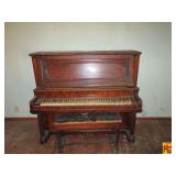 Upright Piano With Bench