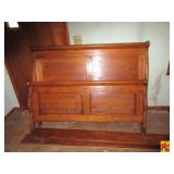 Wood Full Bed Frame With Rails