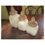 Glass Canister Set (of 3)