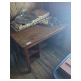Wooden Desk (contents not included)