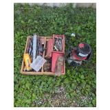 Lot of Various Tools including Dewalt Stud Finder, Old Plane and Router