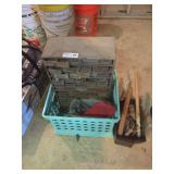 Metal Small Compartment Cabinet and Assorted Tools