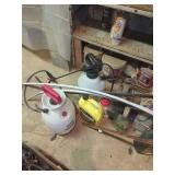 Assorted Lot of Sprayers, Cleaners, and Fluids