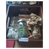 Crate With Jars and Books