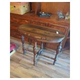 Oval Wood Accent Table