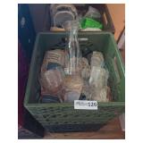 Crate With Glasses & More