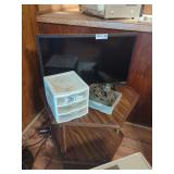 Vizio TV, Storage Drawers, and Other Items