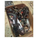 Box Lot of Assorted Power Tools