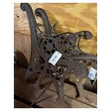(2) Wrought Iron Park Bench Ends
