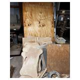 Wood Lap Boards, Several Sheets Of Plywood & Misc.