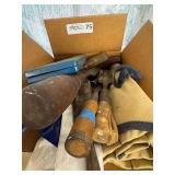 Box Lot Of Woodworking Tools