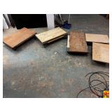 (5) 4 Wheel Dolly Floats, 3 Large, 2 Small