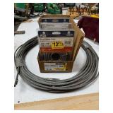 (3) 50 Ft. Vinyl Coated Cables, 3/32" x 50 ft., plus another cable
