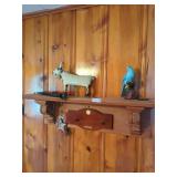 Wall Shelf & Contents