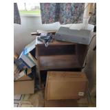 Wooden Shelf & Floor Lamp