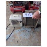 (2) Portable Electric Heaters