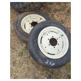 (2) Tires & Rims