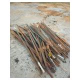 Several Metal Fence Posts