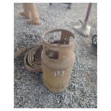 Propane Tank With Fire Hose