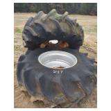 (2) Combine Tires, 24.5x32