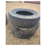(3) 295x75R22.5 Tires