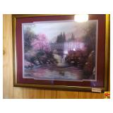 Home Interiors "Stone Bridge with Cherry Blossoms" by Joe Sambataro