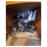 Contents of Cabinet: Cookware (Food in Cabinet in not Included)
