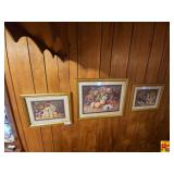 Three Framed Pictures Featuring Fruit Wall Grouping