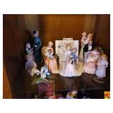 Contents of Shelf in Entertainment Center: Figurines & More