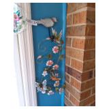 Metal Floral Vine with Butterflies & Suncatcher