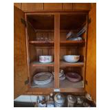 Contents of Cabinet: Dishes, Bowls & More