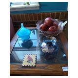 Contents on End Table (Table Sold in Lot 10)