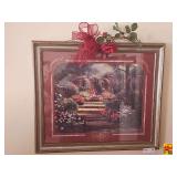 Framed & Matted Print titled "Stairway to Paradise" by Thomas Kincaid