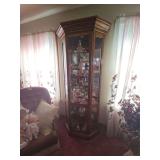 Curio Cabinet (Contents Not Included but sold by shelf in lots 34-39)