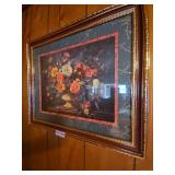 Home Interiors Vintage Floral Still Life Print by M. Aaron