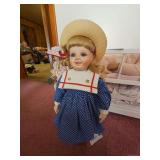 Porcelain Doll on Stand