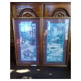 A Pair of Home Interior Framed Art Prints "HIDEAWAY" By Barbara Mock