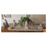 Contents on Top of Entertainment Center, Home Interiors & Gifts Figurines