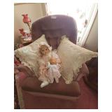 Porcelain Doll & Baby