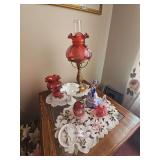 Contents on End Table (Table sold in Lot 42)